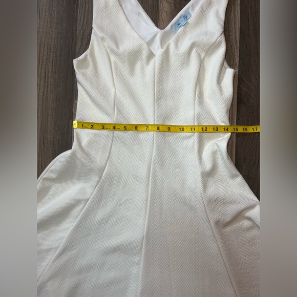 She + Sky  V-neck/back Sleeveless Swing Hem Dress SZ Large - Picture 7 of 9